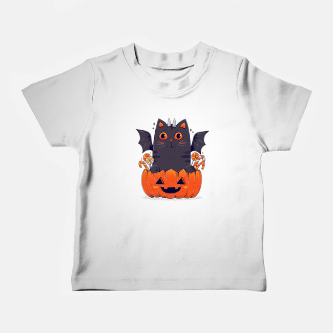 Spooky Cat-Baby-Basic-Tee-GODZILLARGE