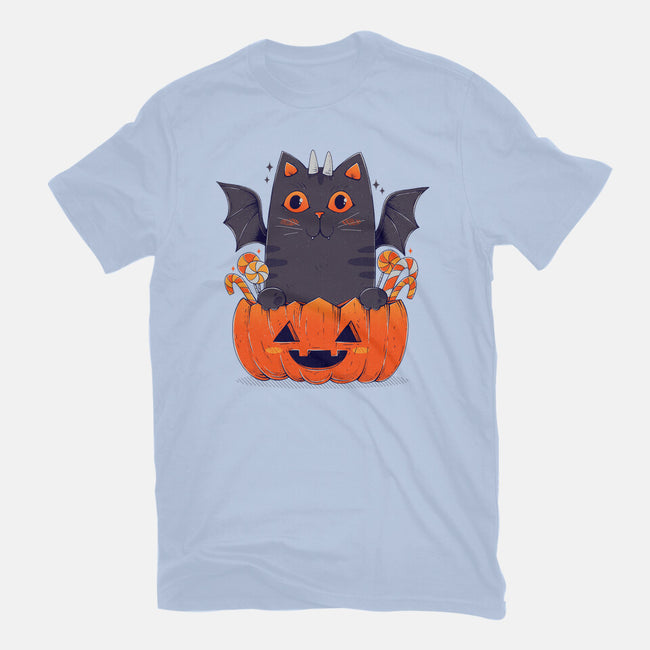 Spooky Cat-Mens-Premium-Tee-GODZILLARGE