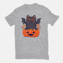 Spooky Cat-Unisex-Basic-Tee-GODZILLARGE