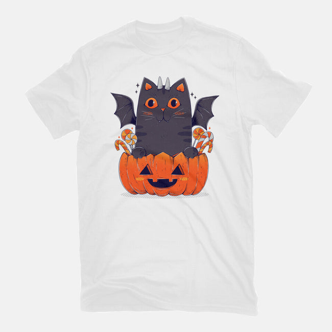 Spooky Cat-Unisex-Basic-Tee-GODZILLARGE