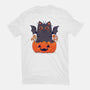 Spooky Cat-Womens-Basic-Tee-GODZILLARGE