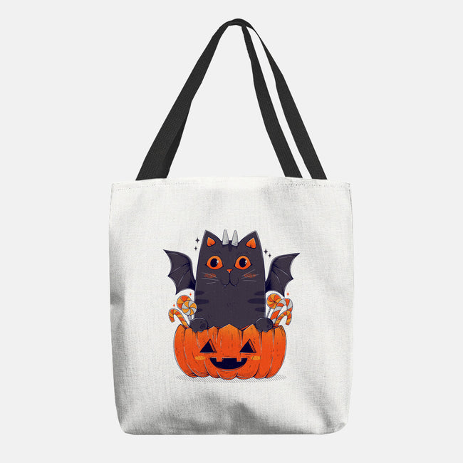 Spooky Cat-None-Basic Tote-Bag-GODZILLARGE