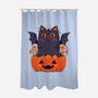 Spooky Cat-None-Polyester-Shower Curtain-GODZILLARGE