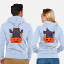 Spooky Cat-Unisex-Zip-Up-Sweatshirt-GODZILLARGE