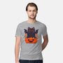 Spooky Cat-Mens-Premium-Tee-GODZILLARGE