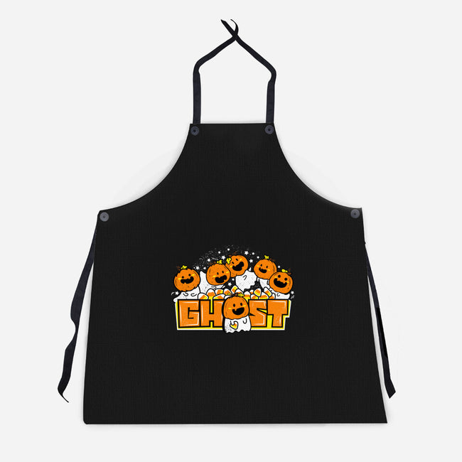 Chibi Pumpkin Ghost-Unisex-Kitchen-Apron-bloomgrace28