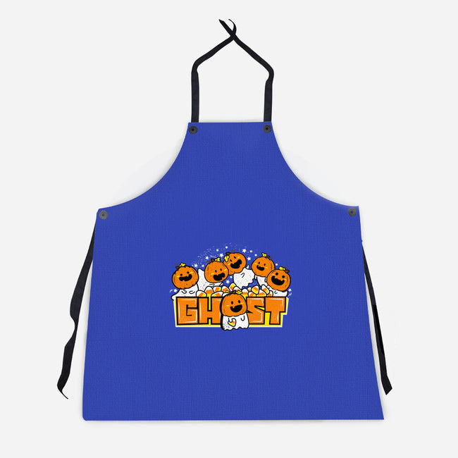 Chibi Pumpkin Ghost-Unisex-Kitchen-Apron-bloomgrace28