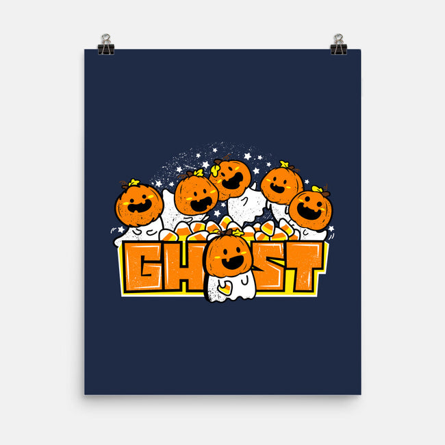 Chibi Pumpkin Ghost-None-Matte-Poster-bloomgrace28