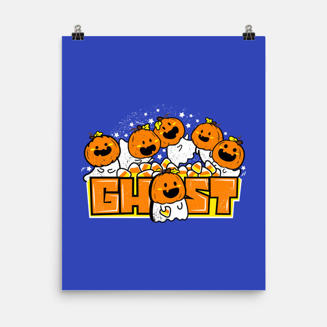 Chibi Pumpkin Ghost-None-Matte-Poster-bloomgrace28