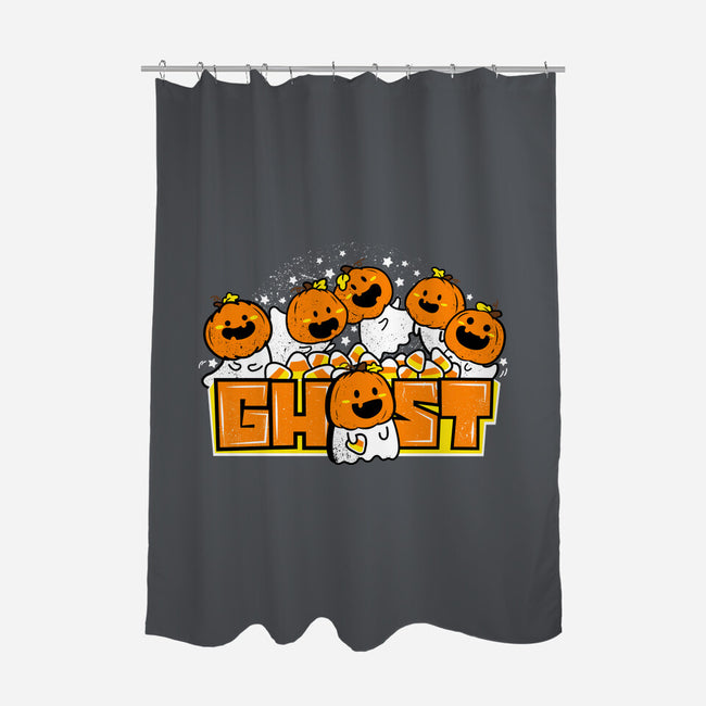 Chibi Pumpkin Ghost-None-Polyester-Shower Curtain-bloomgrace28