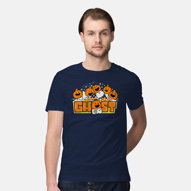 Chibi Pumpkin Ghost-Mens-Premium-Tee-bloomgrace28