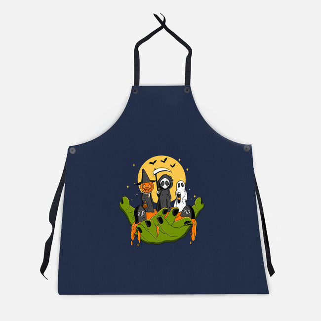 A Piece Of Halloween-Unisex-Kitchen-Apron-Kimprut