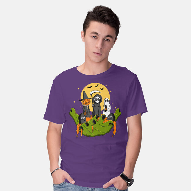 A Piece Of Halloween-Mens-Basic-Tee-Kimprut