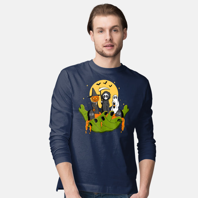 A Piece Of Halloween-Mens-Long Sleeved-Tee-Kimprut