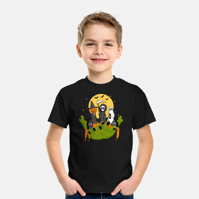 A Piece Of Halloween-Youth-Basic-Tee-Kimprut