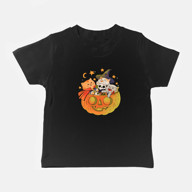 Pumpkin And Cats-Baby-Basic-Tee-ppmid