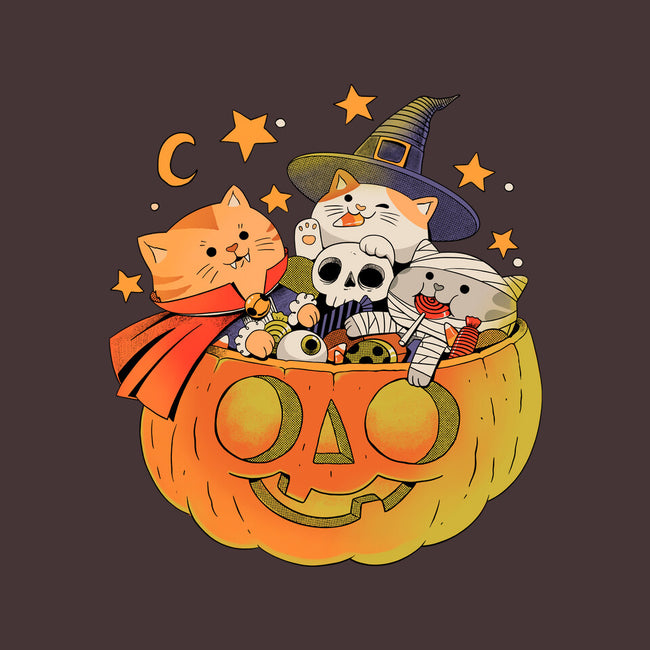 Pumpkin And Cats-Womens-Basic-Tee-ppmid