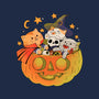 Pumpkin And Cats-Womens-Basic-Tee-ppmid