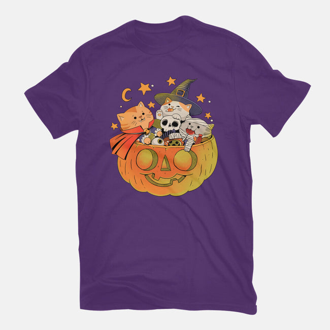 Pumpkin And Cats-Youth-Basic-Tee-ppmid