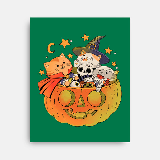 Pumpkin And Cats-None-Stretched-Canvas-ppmid