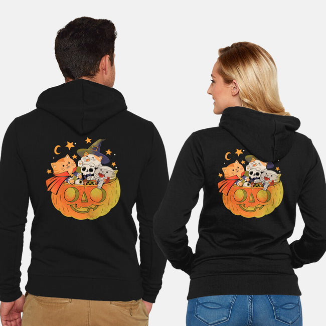 Pumpkin And Cats-Unisex-Zip-Up-Sweatshirt-ppmid