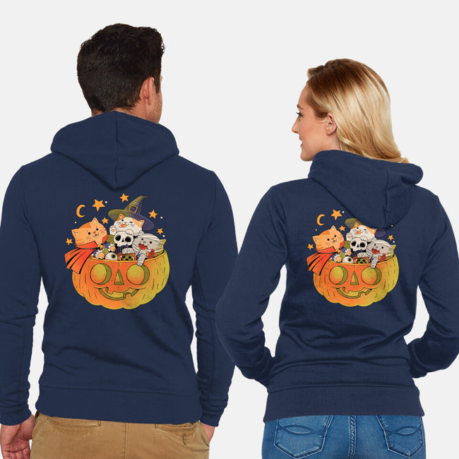 Pumpkin And Cats-Unisex-Zip-Up-Sweatshirt-ppmid