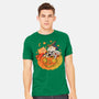 Pumpkin And Cats-Mens-Heavyweight-Tee-ppmid