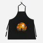 Tricking And Treating-Unisex-Kitchen-Apron-rocketman_art