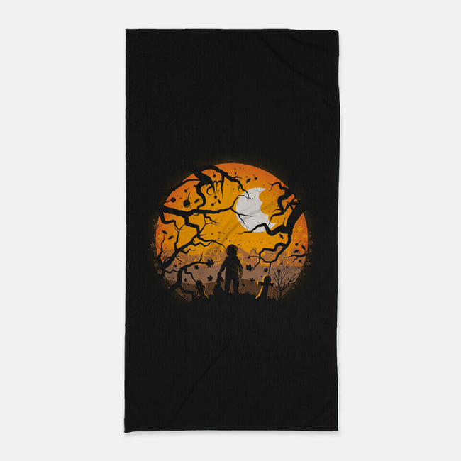 Tricking And Treating-None-Beach-Towel-rocketman_art