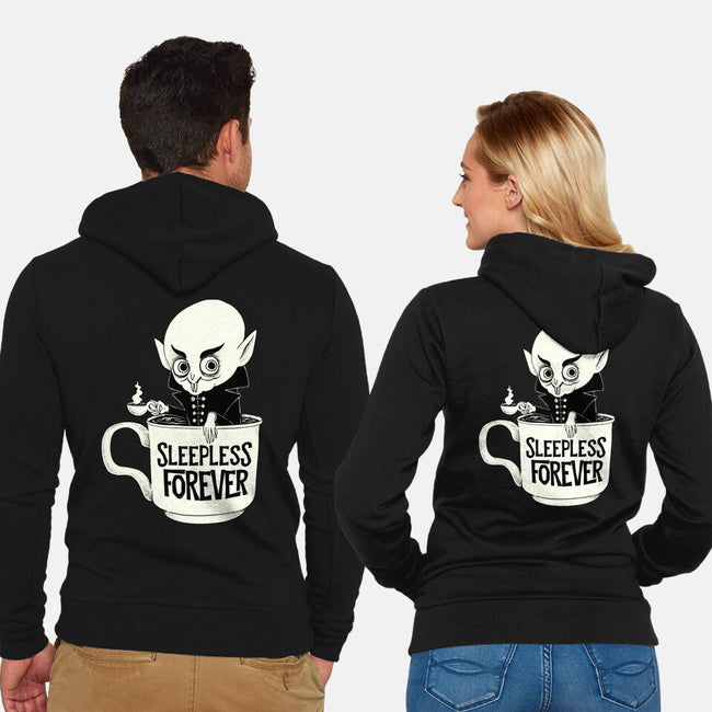 Nosferatu And Coffee-Unisex-Zip-Up-Sweatshirt-ppmid