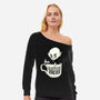 Nosferatu And Coffee-Womens-Off Shoulder-Sweatshirt-ppmid