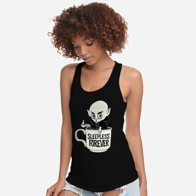 Nosferatu And Coffee-Womens-Racerback-Tank-ppmid