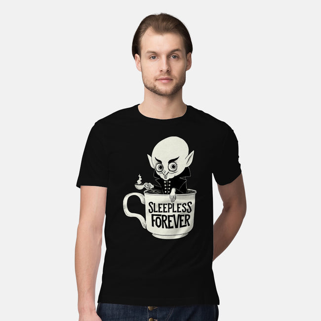 Nosferatu And Coffee-Mens-Premium-Tee-ppmid