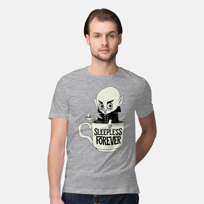 Nosferatu And Coffee-Mens-Premium-Tee-ppmid