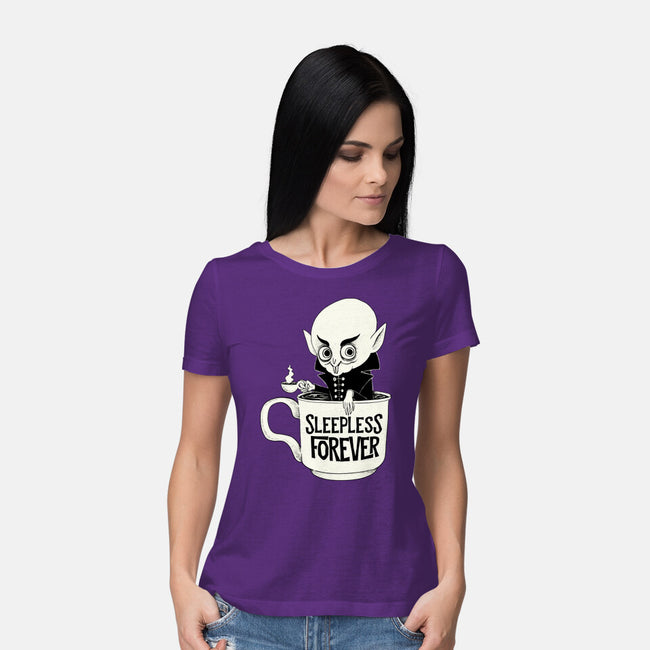 Nosferatu And Coffee-Womens-Basic-Tee-ppmid