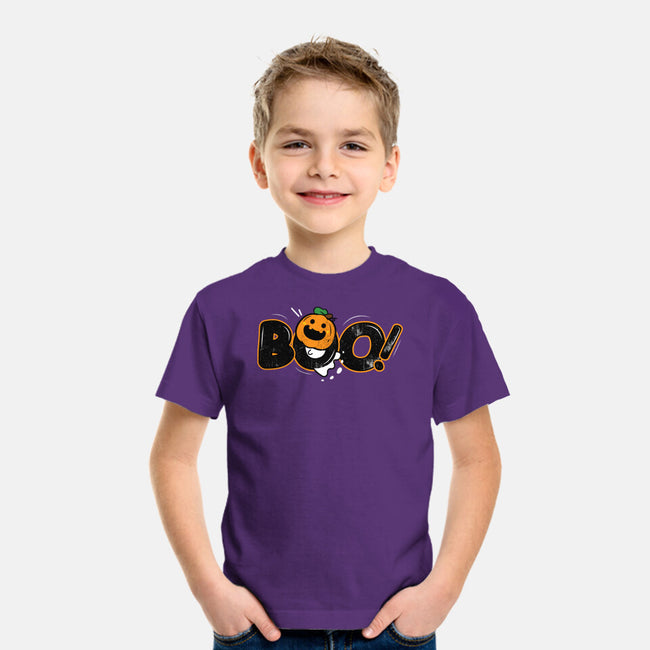 Boo Pumpkin Head-Youth-Basic-Tee-bloomgrace28