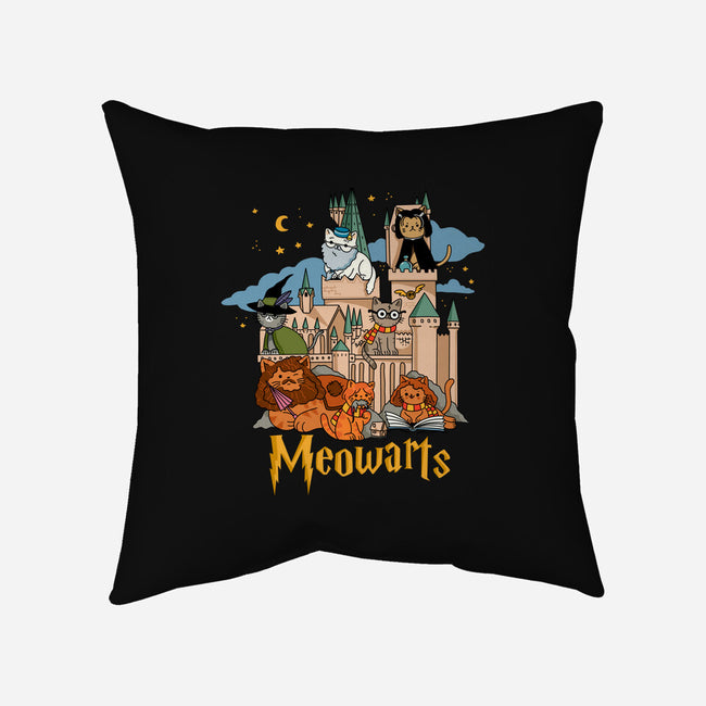 Meowarts-None-Removable Cover-Throw Pillow-ppmid