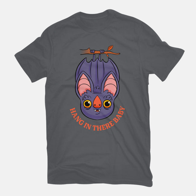 Hang In There Baby Bat-Womens-Fitted-Tee-ppmid