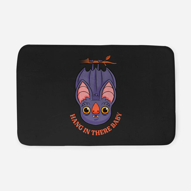 Hang In There Baby Bat-None-Memory Foam-Bath Mat-ppmid