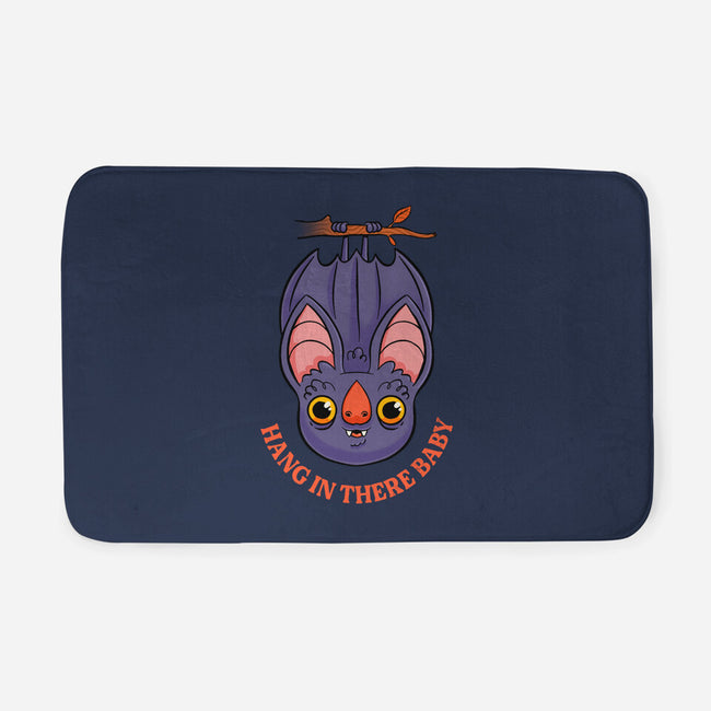 Hang In There Baby Bat-None-Memory Foam-Bath Mat-ppmid