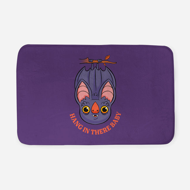 Hang In There Baby Bat-None-Memory Foam-Bath Mat-ppmid