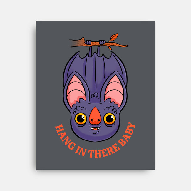 Hang In There Baby Bat-None-Stretched-Canvas-ppmid