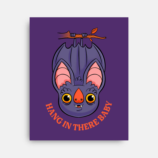 Hang In There Baby Bat-None-Stretched-Canvas-ppmid