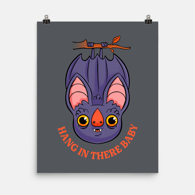 Hang In There Baby Bat-None-Matte-Poster-ppmid