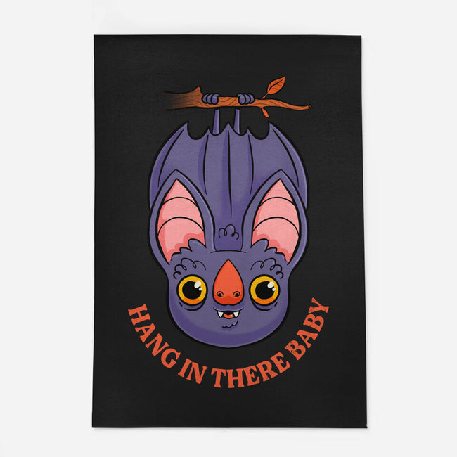 Hang In There Baby Bat-None-Outdoor-Rug-ppmid