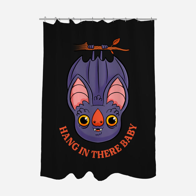 Hang In There Baby Bat-None-Polyester-Shower Curtain-ppmid