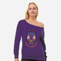 Hang In There Baby Bat-Womens-Off Shoulder-Sweatshirt-ppmid