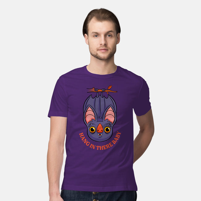 Hang In There Baby Bat-Mens-Premium-Tee-ppmid