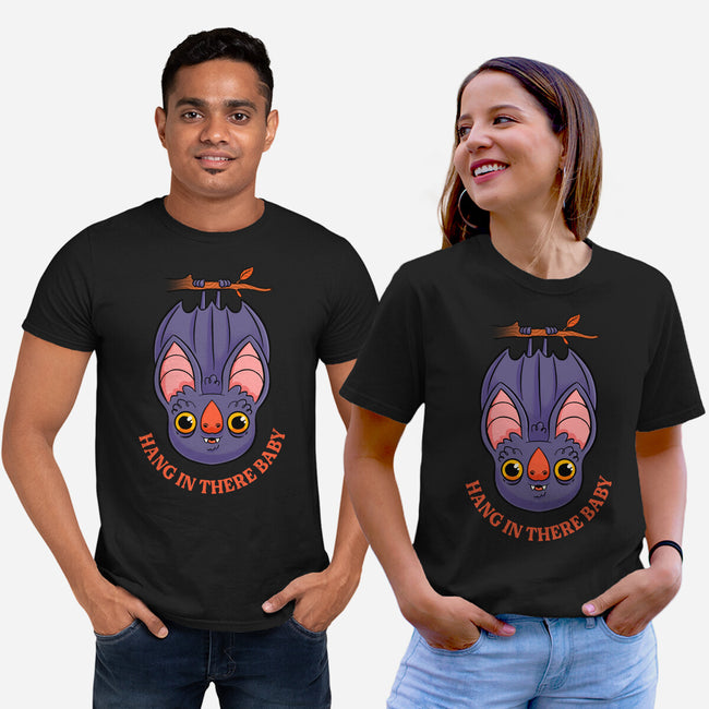 Hang In There Baby Bat-Unisex-Basic-Tee-ppmid