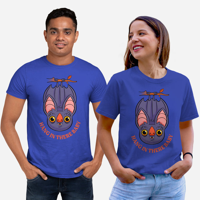 Hang In There Baby Bat-Unisex-Basic-Tee-ppmid